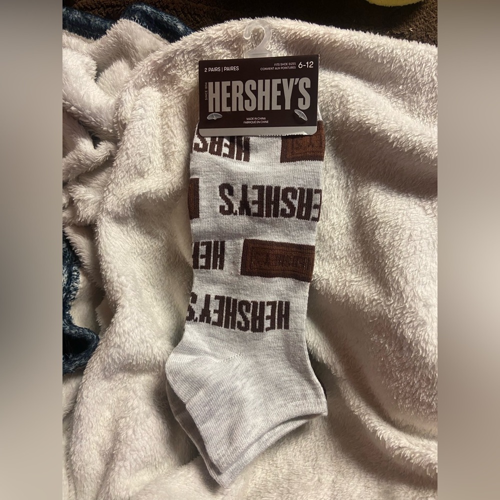 2PK Hershey’s White and Brown Men's Casual Socks 2 Pairs